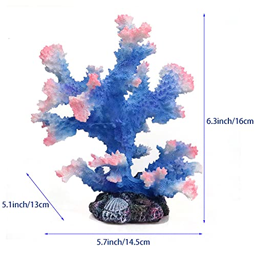 Besimple Aquarium Coral Ornament, Polyresin Coral Decor for Fish Tank Decoration Aquarium Landscape - Image 4