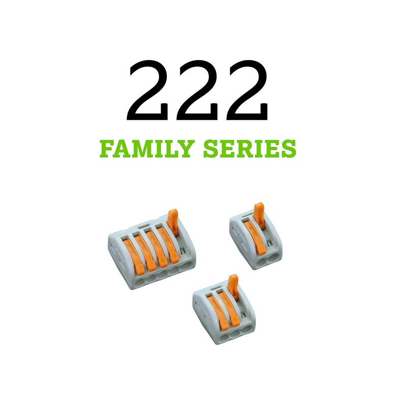 Wago 222-413 | WAGO Lever-Nuts® | Original Lever-Operated Splicing Connector | for Solid and Stranded Conductors | 3-Conductor with Operating levers | 28-12 AWG | Gray housing | [Box of 50 Pieces] - Image 4