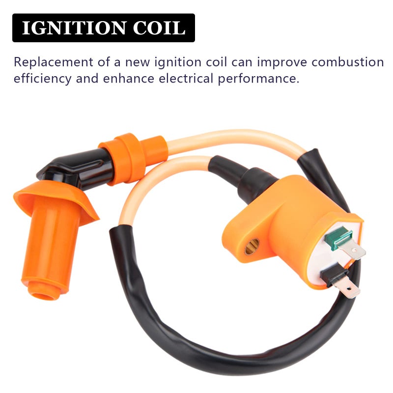 GDDGHS GY6 150cc Ignition Coil Kit for 150cc 125cc 50cc ATV Quad Go Kart Moped Scooter, High performance GY6 Ignition Coil, 6 Pin AC CDI Box, Voltage Regulator, Rectifier Solenoid relay&A7TC Spark Plug - Image 3
