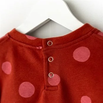 ماما يويو Frilly Sweat Top and Bottom Set - Polka Dot