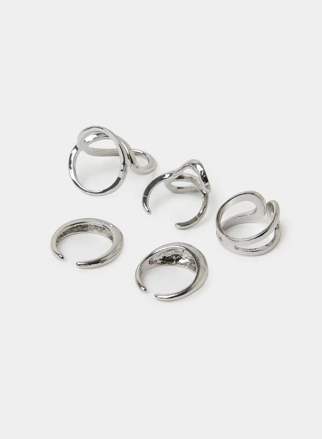 Styli  Set of 5 - Irregular Geo Rings for Women | Best Price UAE