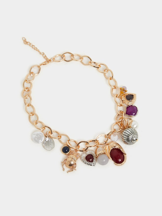 Styli Styli Multi Charm Link Chain Necklace  - Image 3