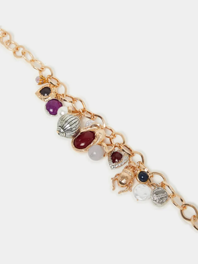 Styli Styli Multi Charm Link Chain Necklace