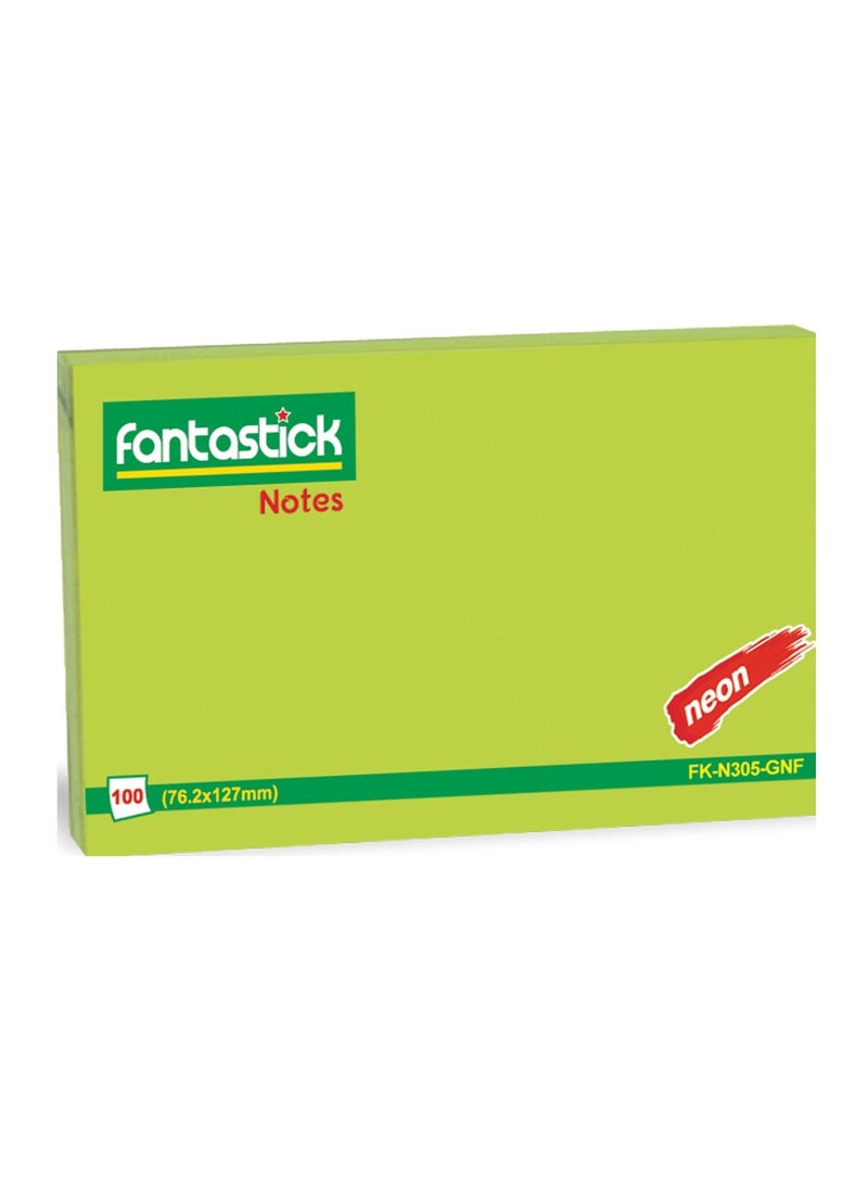 Fantastick 12-Piece Sticky Notes 3x5 Inch Size Green  - Image 2