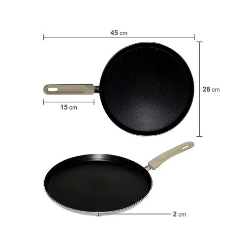 FEELING MALL 12" Frying Pan Skillet, 3-Layered German Engineered Nonstick Coating, Dishwasher Safe, Oven Safe - Image 2