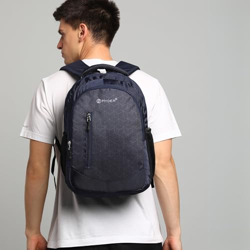 HYDER Cube 30L Unisex Multi-functional Laptop Bag/Backpack for Men and Women - Perfect Bags for College, School, and Business Travel with Padded Sleeve For Laptops Protection (Blue) - Image 2