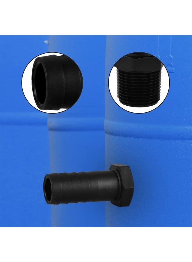 SAVITA 2 Sets PVC Bulkhead Fitting 1 Inch PVC Bulkhead Water Tank Connector Adapter Fitting with Rubber Seal Rings and Locking Nuts for Rain Barrels, Water Tanks, Aquariums (Black) - Image 4