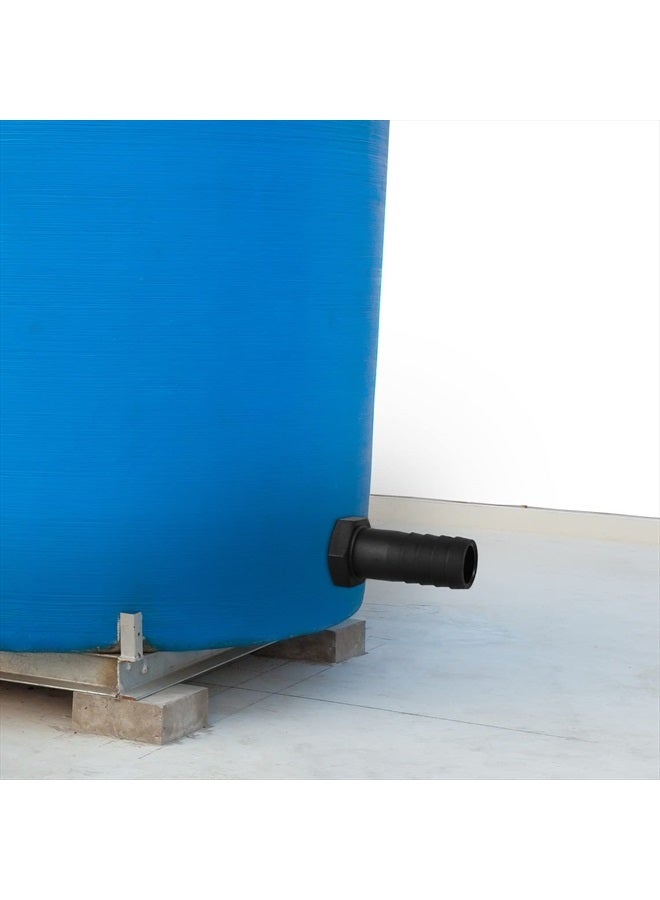 SAVITA 2 Sets PVC Bulkhead Fitting 1 Inch PVC Bulkhead Water Tank Connector Adapter Fitting with Rubber Seal Rings and Locking Nuts for Rain Barrels, Water Tanks, Aquariums (Black) - Image 5