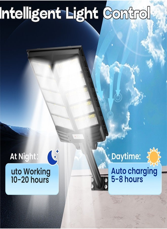 Sunbmebge 5000W Solar Street Light Motion Sensor, 60000K Dusk to Dawn Solar Flood Lights Outdoor Waterproof, LED Solar Security Lights for Outside Garden Yard Path Parking Lot  - Image 4