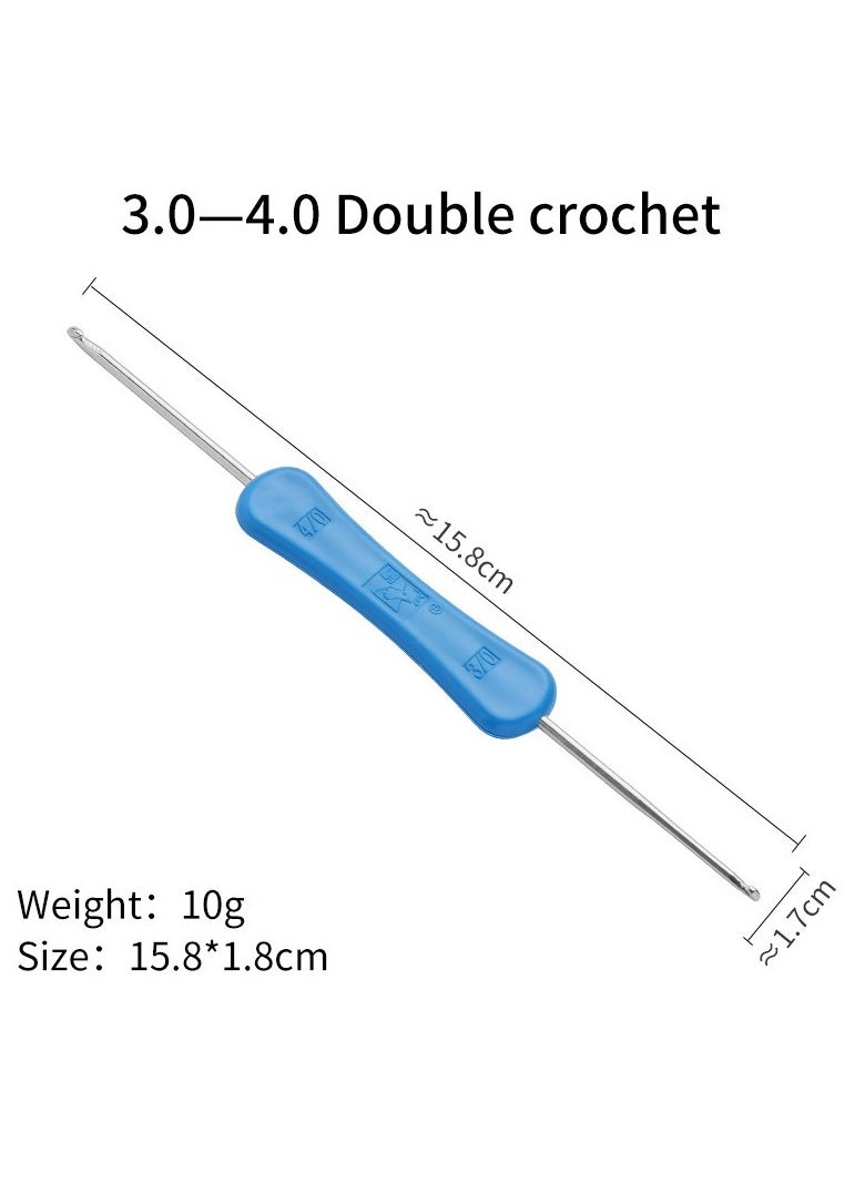 6-Piece Needlework Crochet Hooks,Handmade crochet hooks, sweater knitting tools, double-ended crochet hooks with colored plastic handles, wool crochet hooks, sweater crochet hooks（Random Color）