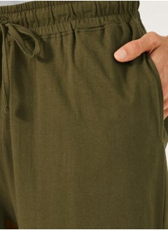 Styli Pocket Detail Wide Leg Pyjama with Drawstring Waistband  - Image 3