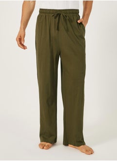 Styli Pocket Detail Wide Leg Pyjama with Drawstring Waistband  - Image 1