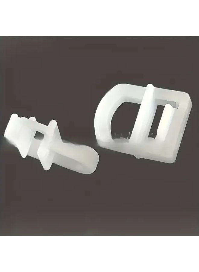 60 قطعة من خطافات الستائر الآلية المتينة مصنوعة من البلاستيك المتين للسيارات والشاحنات وسيارات الدفع الرباعي للاستخدام الداخلي والخارجي - Image 5