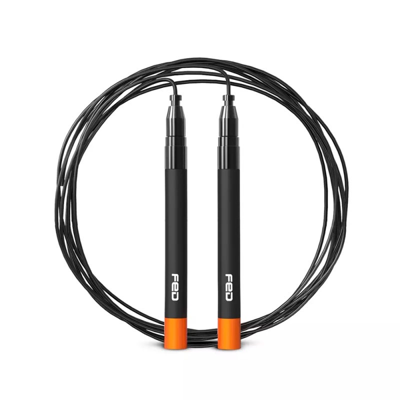 FED Adjustable Jump Rope Steel Wire with Self-Locking Design - Non-Slip Silicone Handle Tangle-Free Fitness Tool for Outdoor Home Exercise - Image 1