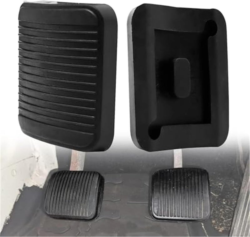 QASULER Black Rubber Pedal Pad for Jeep - Image 5