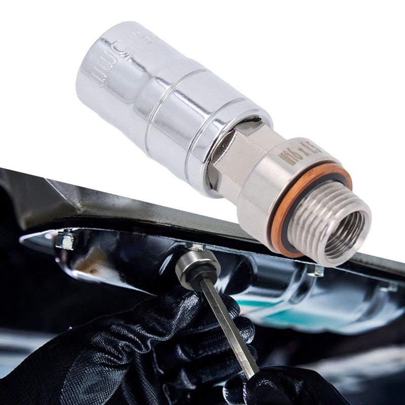 Stainless Steel Oil Pan Drain Plug M16x1 5mm Thread Repair Kit With Wrench - Image 3