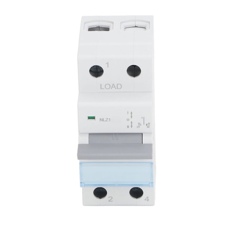 Dual Power Manual Transfer Switch: 1P 230VAC IP20, Overload & Short Circuit Protection, Single Side Interlock - PC Flame Retardant Shell, Silver Alloy Contacts for RV, Home, Generator Dual Power Syste - Image 3