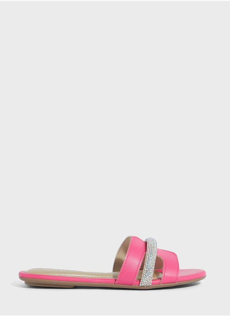 Beira Rio Alana Single Strap Flat Sandals  - Image 1