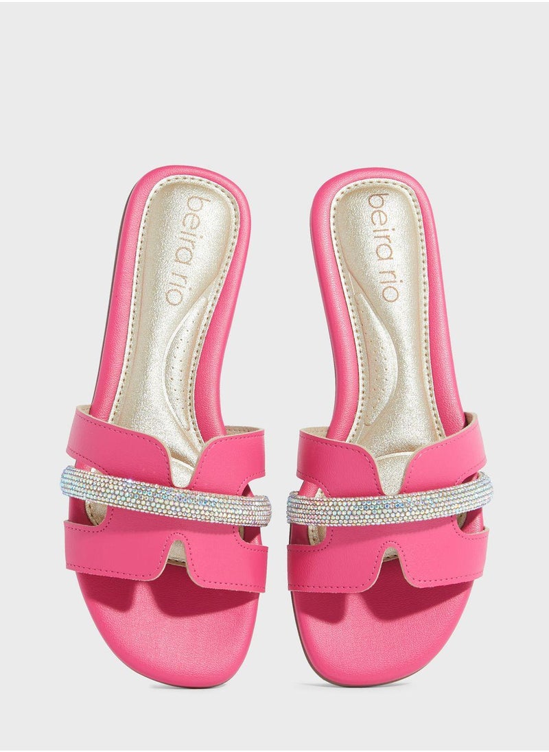 Beira Rio Alana Single Strap Flat Sandals  - Image 4