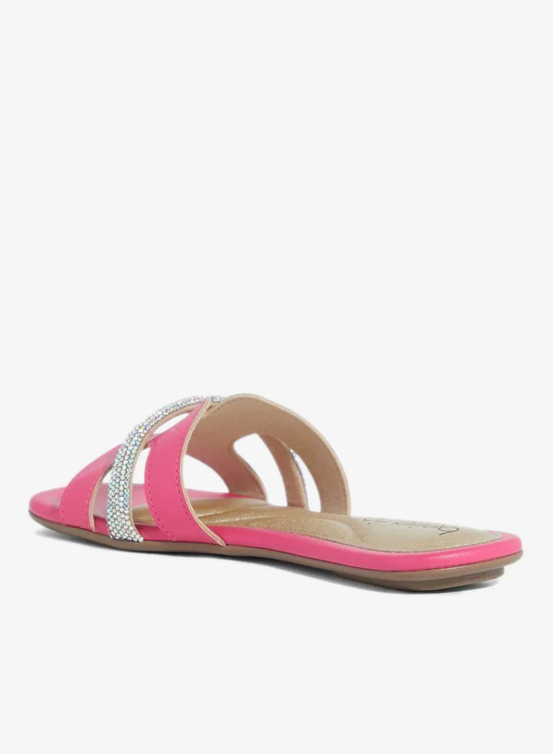 Beira Rio Pink Flat Sandals for Women – Stylish Ladies Flat Sandals & Comfortable Flat Slippers for Women | Best Price UAE