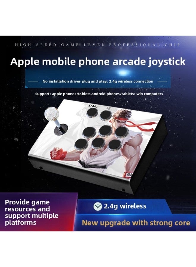 Arcade Rocker Computer Mobile Phone USB Gaming Rocker Fighting Home Gamepad 97 King Of Fighters Arcade Rocker-Product Color:Upgraded Competitive Version Acrylic Frame G6 Fighting Air - Image 4