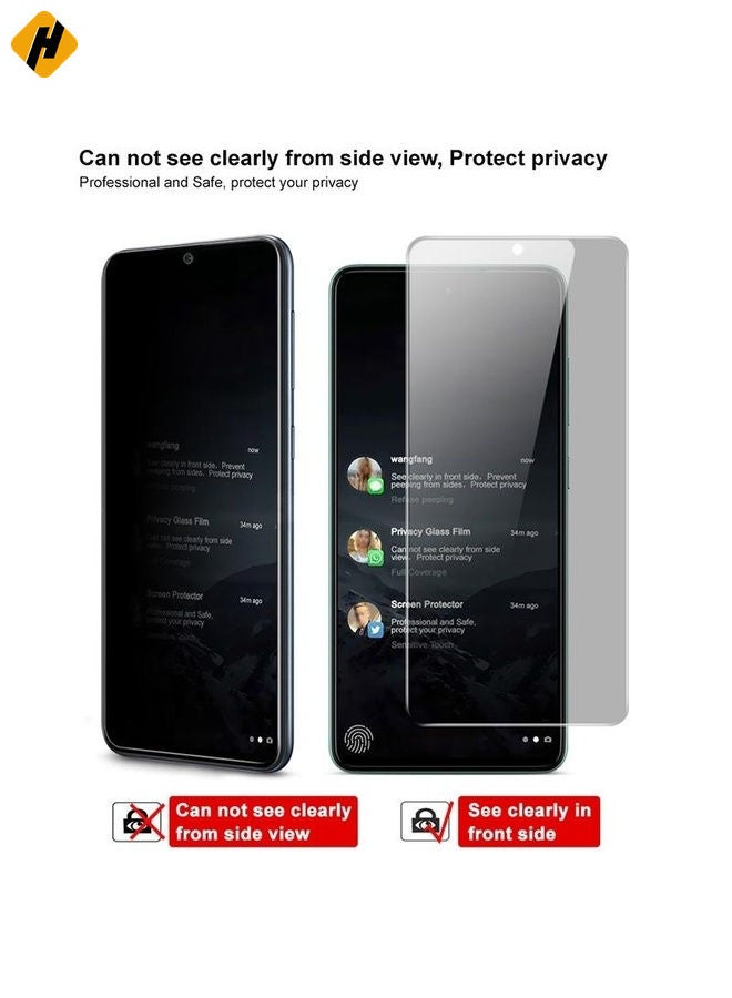 HuHa Screen Protector For Google Pixel 5a 5G 25 PCS 0.3mm 9H Surface Hardness 3D Curved Surface Privacy Glass Film - Image 3