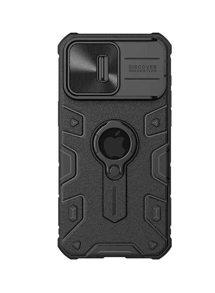 Nillkin CamShield Armor case for Apple iPhone 15 Pro 6.1 (2023) (with LOGO cutout)-Black - Image 1