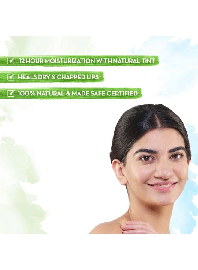 Mamaearth Mamaearth Nourishing Rose Tinted Natural Lip Balm | 12 Hour Moisturization with Castor & Rose Oil | Relieves Dry, Cracked Lips & Makes Lips Soft & Supple | 0.07 Oz/2g  - Image 4