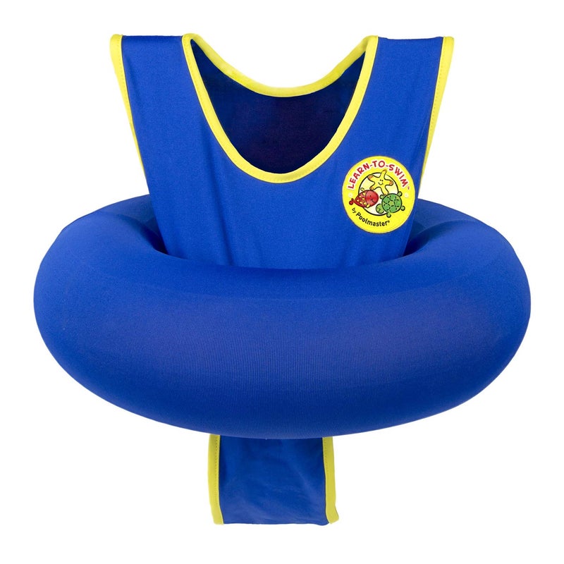 Poolmaster Learn-to-Swim Vest, Adjustable Tube Floatation Swim Trainer and Swim Aid for Kids Ages 3 to 6 Years, Blue - Image 4