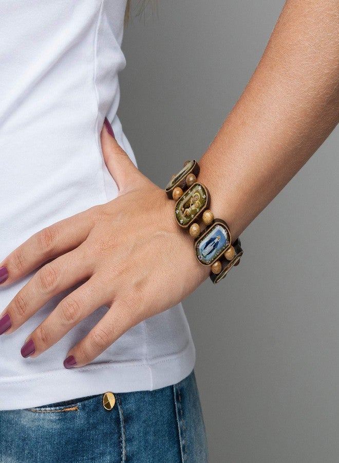 Intercession™ Stretch Bracelet - Made in Brazil (Walnut - 7 in) - Image 2