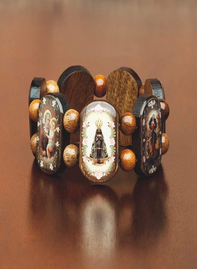 Intercession™ Stretch Bracelet - Made in Brazil (Walnut - 7 in) - Image 4