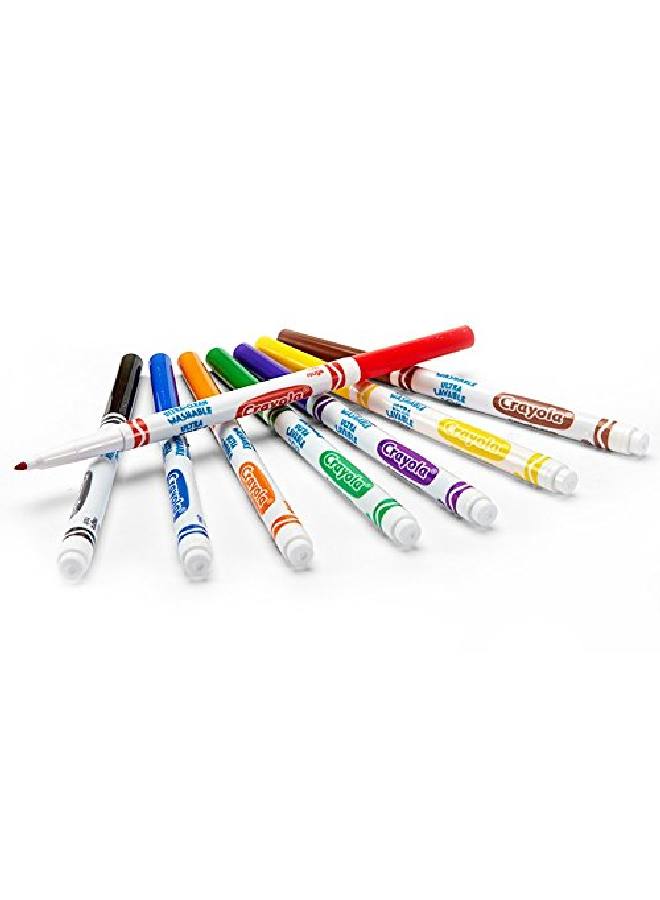 Crayola 8 أقلام تلوين قابلة للغسل رفيعة - Image 3