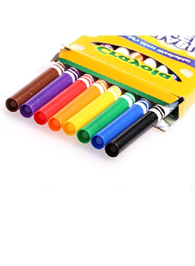 Crayola 8 أقلام تلوين قابلة للغسل رفيعة - Image 5