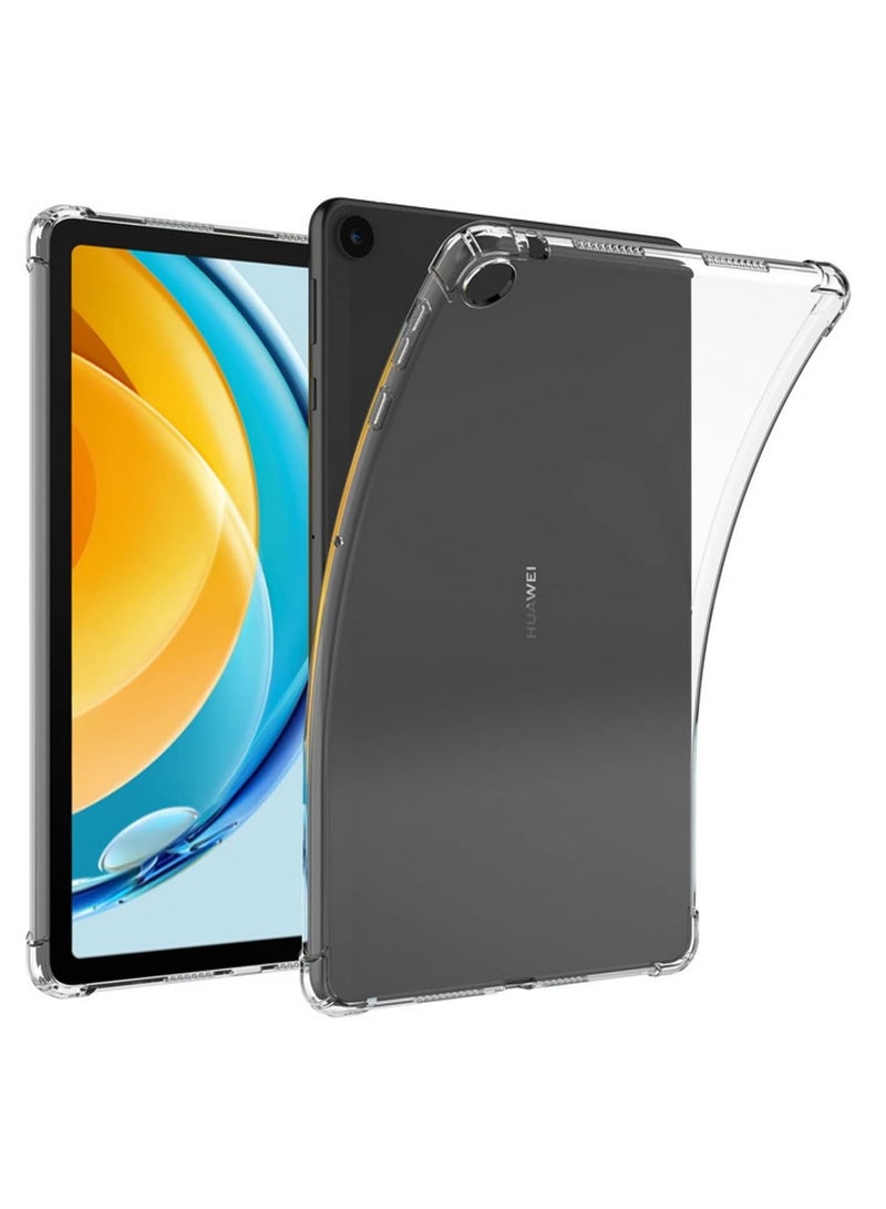 Transparent Case Compatible with Huawei MatePad SE 10.4 inch 2022/2023 Tablet, Ultra Thin Silicone Air-Corners Shockproof Back Shell HD Transparent TPU Protective Cover - Clear  - Image 1