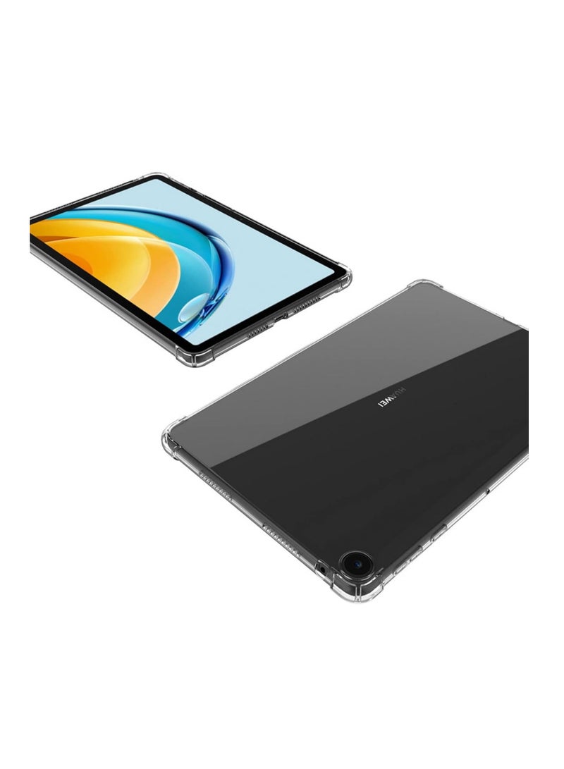 Transparent Case Compatible with Huawei MatePad SE 10.4 inch 2022/2023 Tablet, Ultra Thin Silicone Air-Corners Shockproof Back Shell HD Transparent TPU Protective Cover - Clear  - Image 3
