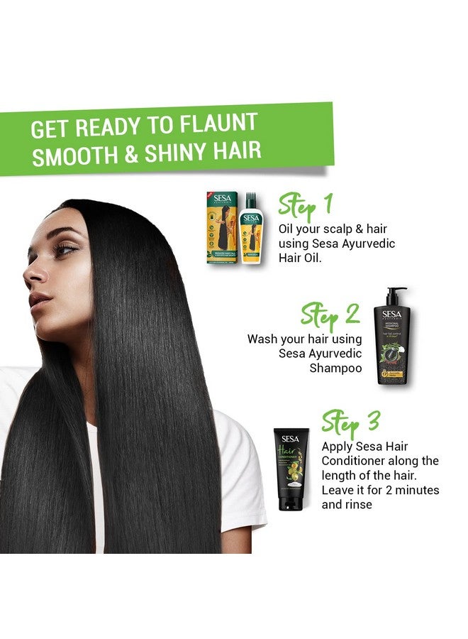 Sesa Hair Conditioner For Dry And Frizzy Hair Deep Conditionining And Nourishment Soft & Shiny Hair 300 Ml - Image 4