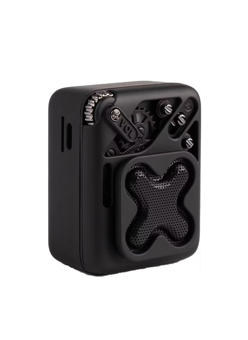 GREEN LION Champion Mini Speaker with Super Sound Quality, Volume Adjustment, 3 Hours Playtime, 650mAh Battery, Support TF Card - Black  - Image 1