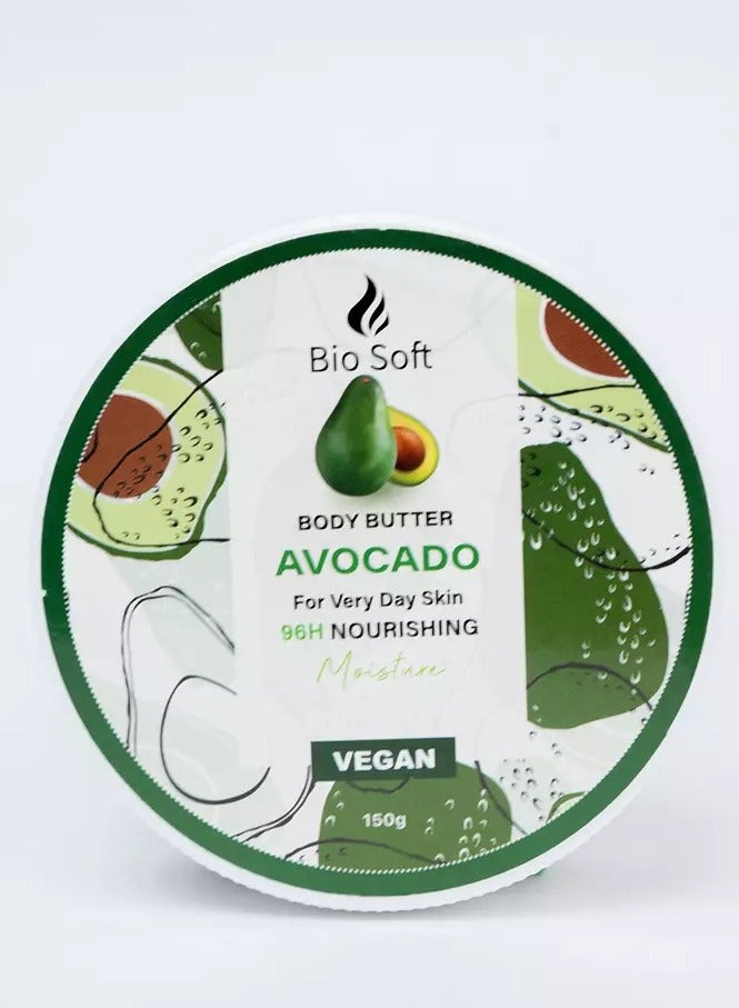 Bio Soft Body Butter Avocado For Very Day Skin 96H Nourishing Moisture 150g