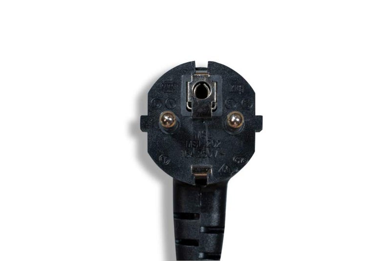 Cablelera European Schuko Right Angle Power Cord, CEE 7/7 to IEC320 C13, 6', 18 AWG, 16A, 250V (ZWACSCA4-06), Black - Image 3