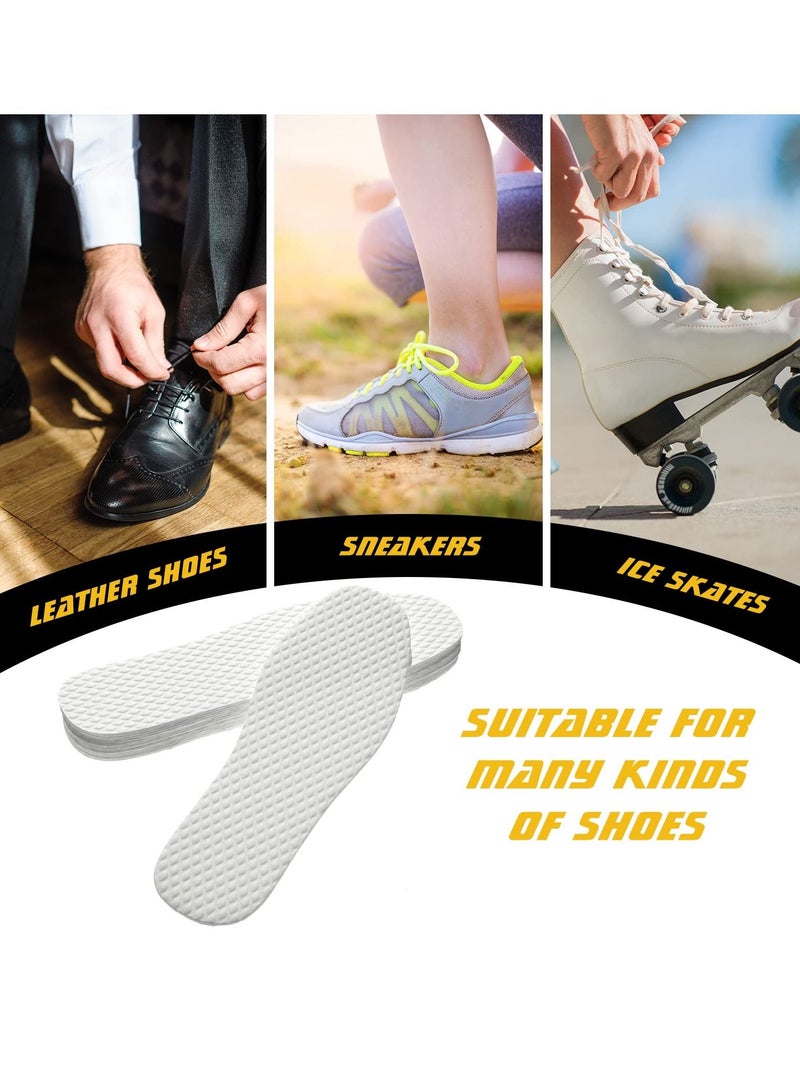 SYOSI Disposable Insoles, Breathable Thin Replaceable Shoe Inserts Sweat and Outdoor Liners Shoeliners for Women Men Hiking Running Boots Sneaker 30 Pairs - Image 4