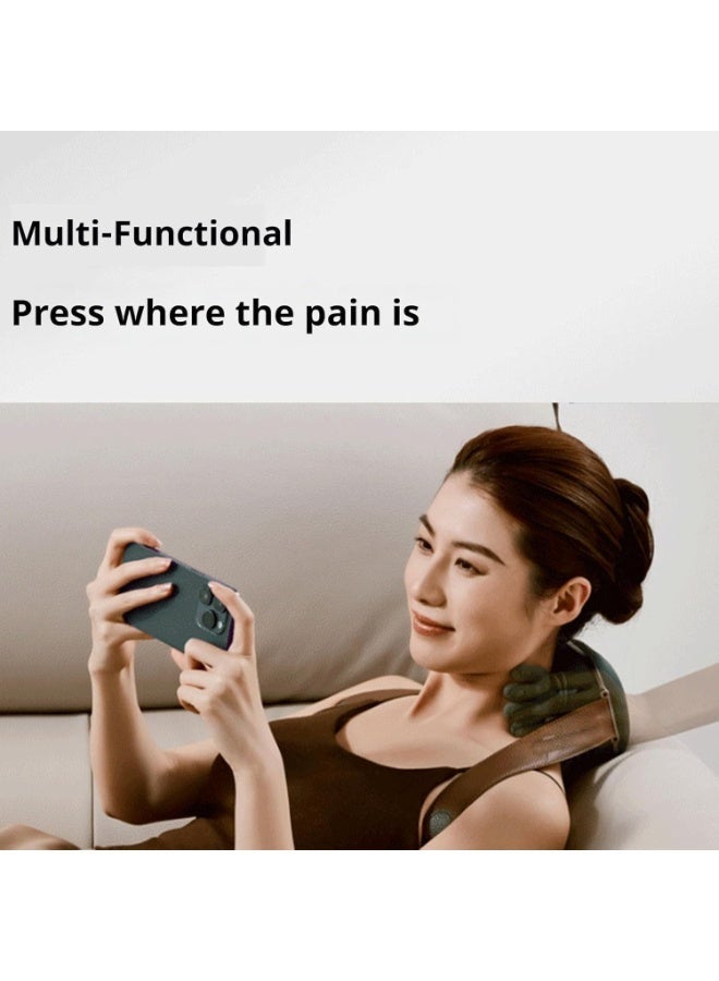 SHOPIRA GO Neck and Shoulder Massager with Heat, 3D Kneading Shiatsu Back Massager, Electric Hand Massager for Cervical Pain Relief, Adjustable 3 Speed Deep Tissue Massage Pillow for Neck, Back, Shoulders and Muscles - Image 4
