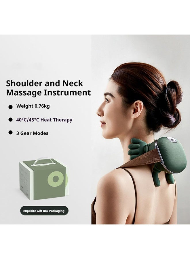 SHOPIRA GO Neck and Shoulder Massager with Heat, 3D Kneading Shiatsu Back Massager, Electric Hand Massager for Cervical Pain Relief, Adjustable 3 Speed Deep Tissue Massage Pillow for Neck, Back, Shoulders and Muscles - Image 3