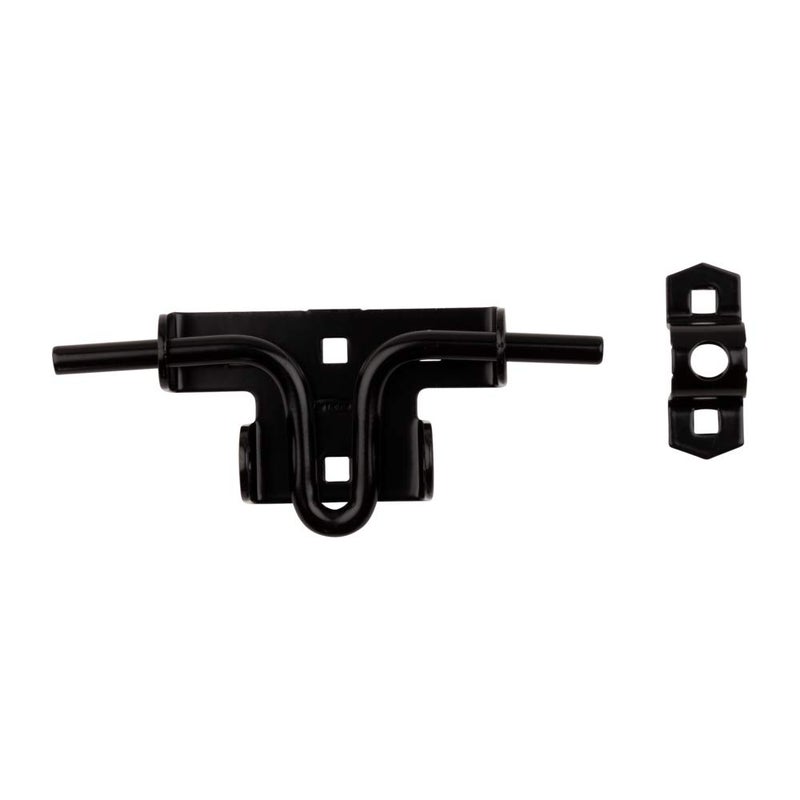 National Hardware N165-506 Sliding Bolt Door & Gate Latch, Steel, Coated with WeatherGuard Protection, Black - Image 3