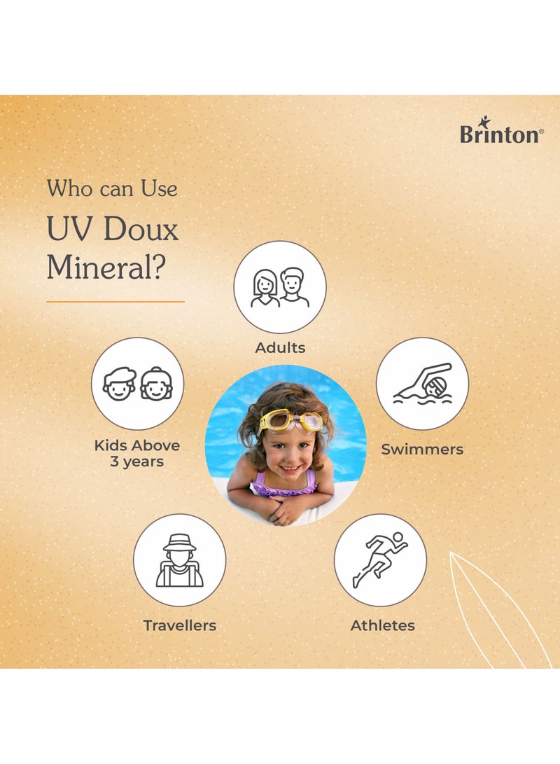 بريتون جل واقي شمس ملون معدني من يو في دوكس بعامل حماية من الشمس ٥٠ PA+++ واسع الطيف | واقي شمس معدني طبيعي ١٠٠٪ مع أكسيد الزنك وثاني أكسيد التيتانيوم بدون أي آثار بيضاء | لمسة نهائية غير لامعة ومقاومة للتعرق والماء | مناسب لجميع أنواع البشرة - Image 3