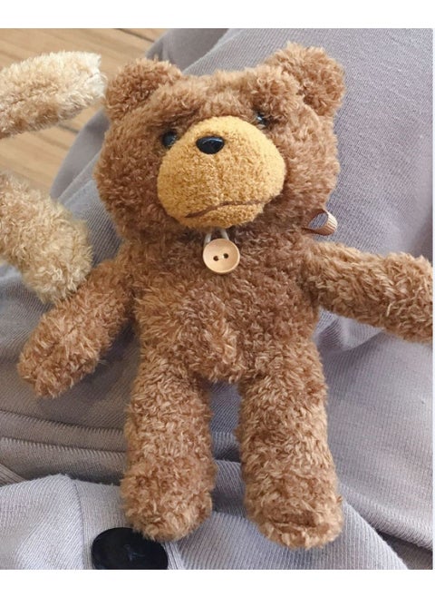 Airpods 4 Headphone Protective Case Cartoon Plush Doll For Apple1/2/3 Gen Pro Wireless Bluetooth Soft-Color:Plush Soft Shell-brown Teddy Bear-Model:Airpods 4 (protective Case)