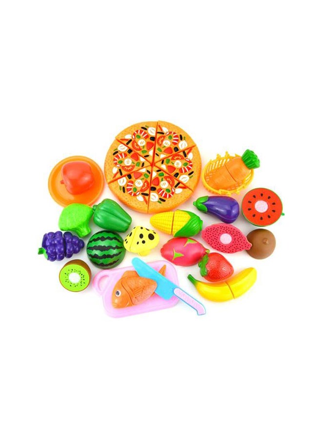 Loquat Portable Lightweight Compact Sturdy And Durable Pretend Fruit Vegetable Cutting Toy Play Set - Image 1