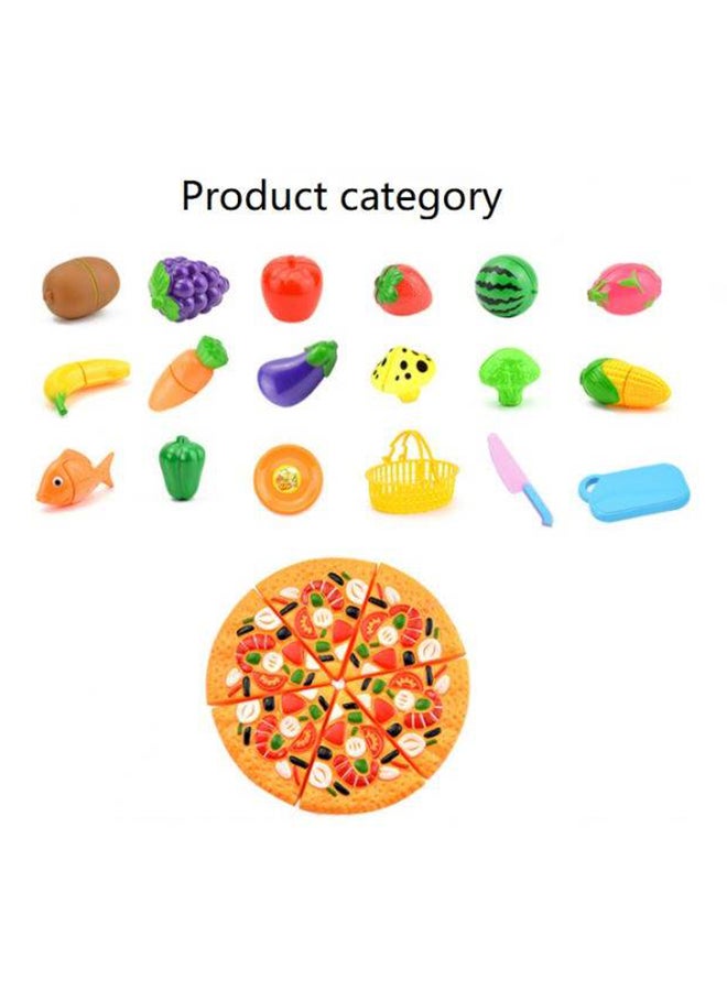 Loquat Portable Lightweight Compact Sturdy And Durable Pretend Fruit Vegetable Cutting Toy Play Set - Image 2
