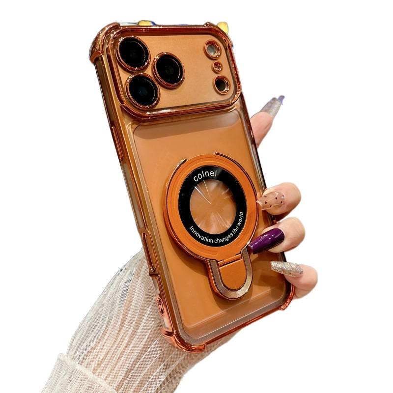 MS TPU Protective Case for iPhone 14 / 14 Plus / 14 Pro / 14 Pro Max with Kickstand and Drop Protection plus Shockproof plus Anti-Slip Grip in Red - Image 2