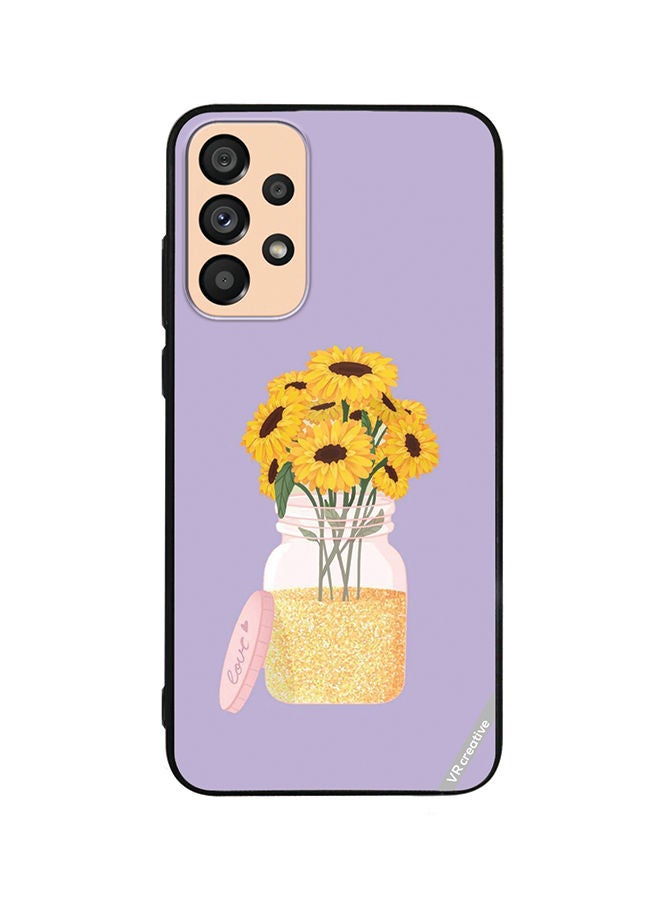 VR CREATIVE Protective Case Cover For Samsung Galaxy A53 5G Sunflower In Jar Design Multicolour - Image 1
