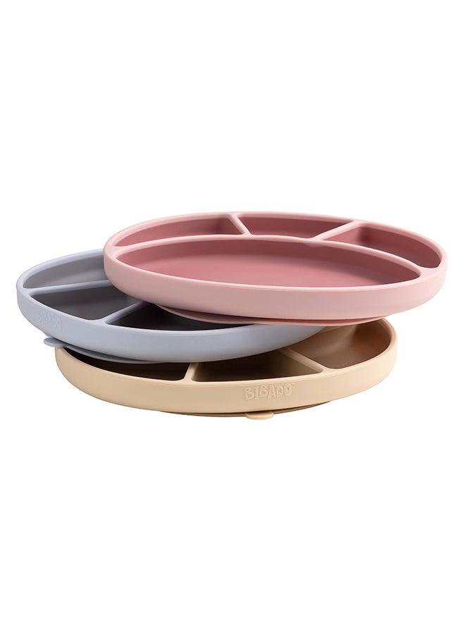 bibado Silicone Suction Divider Plate,  Teaching Little Ones Cutlery Control And Vital Independent Feeding Skills Suitable For 6 Months To 3 Years - Mist  - Image 4